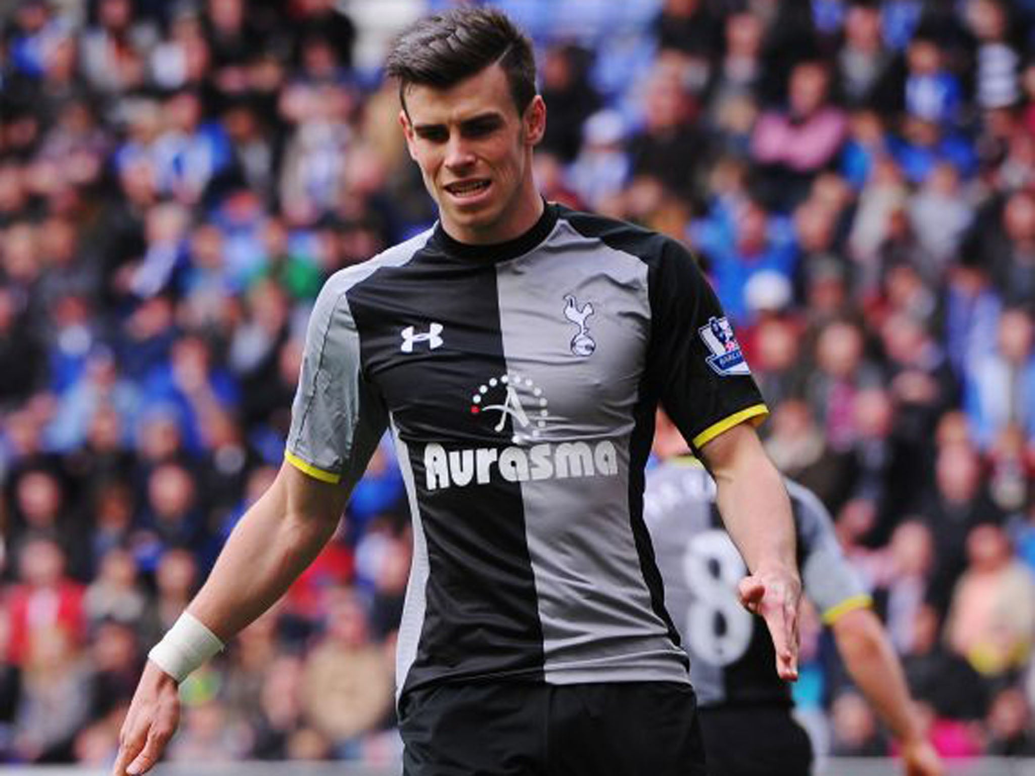 Tottenham's Gareth Bale did not have his greatest game, but was still on hand to open the scoring against Wigan after charging down a goalkeeper clearance (Getty Images)