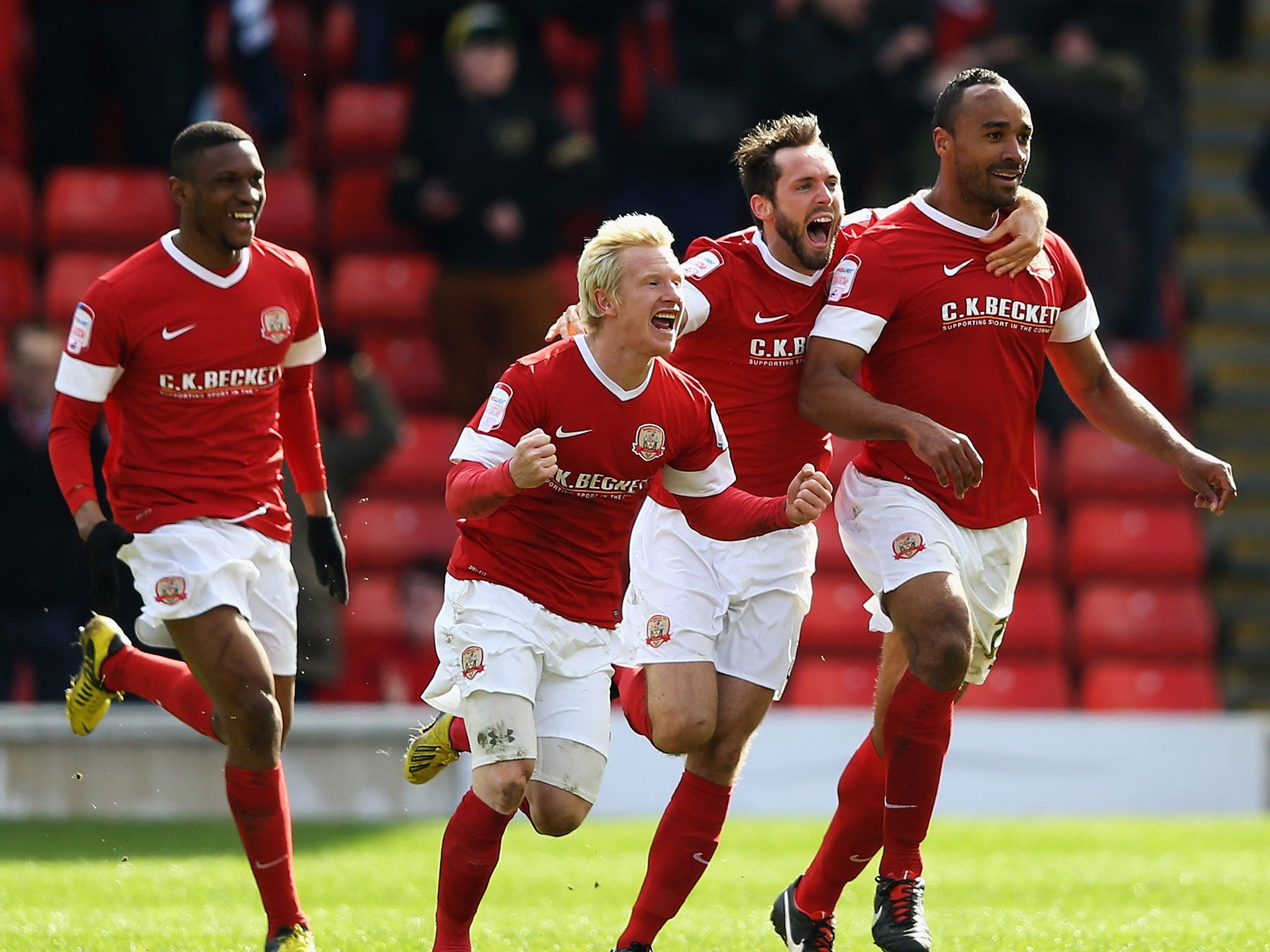 Barnstormers: Chris O’Grady celebrates