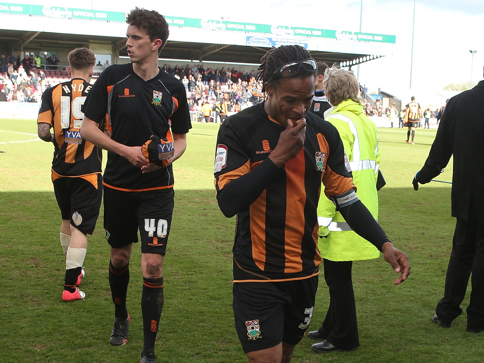Edgar Davids leads off relegated Barnet
