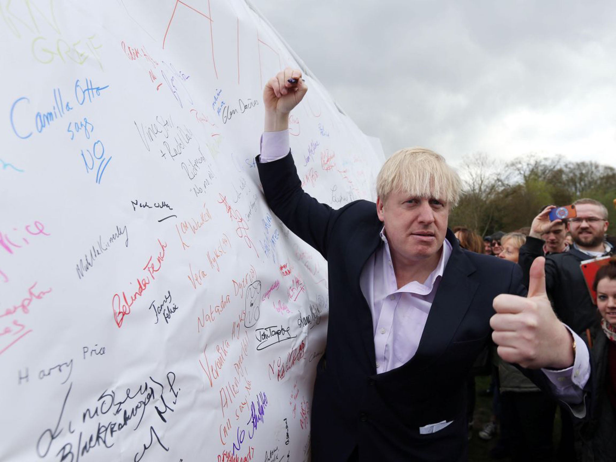 Boris Johnson has pledged to lie in front of the bulldozers if Heathrow expansion goes ahead