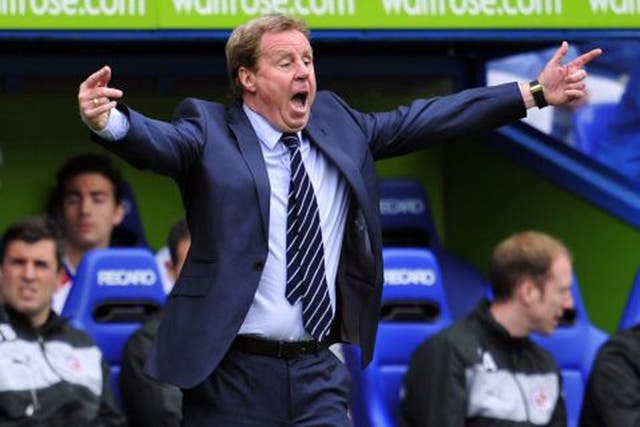 Redknapp in particular was very vocal on the touchline (AFP/GETTY IMAGES)