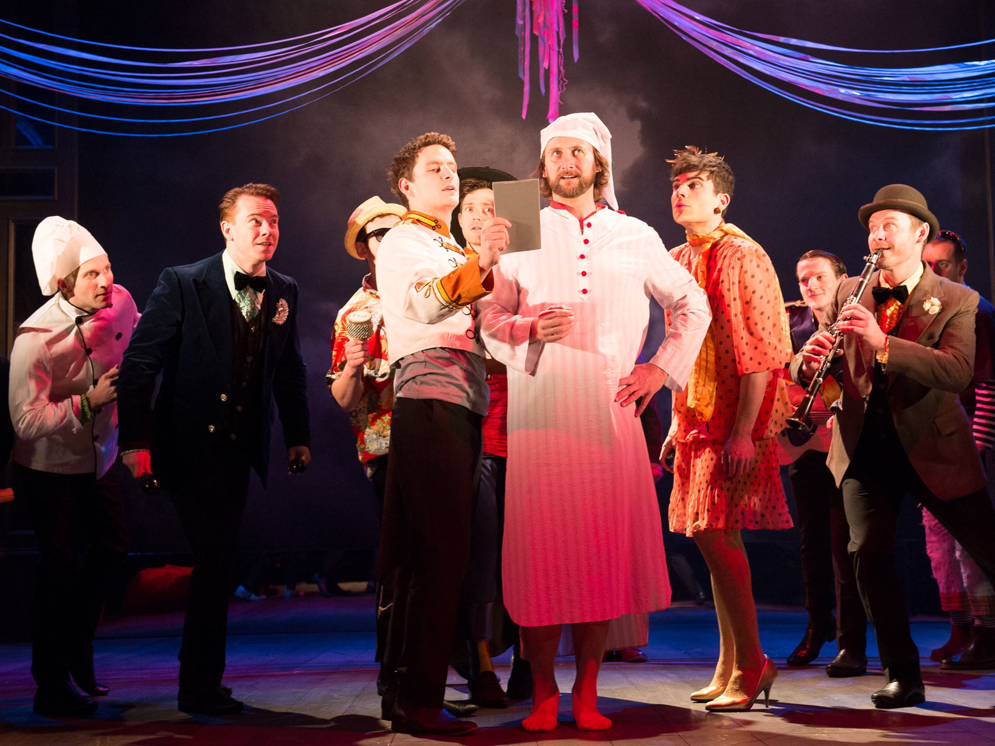 The cast of Propeller’s The Taming of the Shrew extract energy and humour from almost every line (