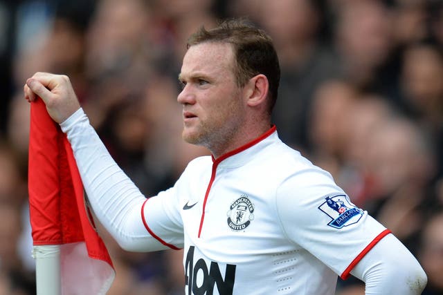 Manchester United striker Wayne Rooney at the Emirates