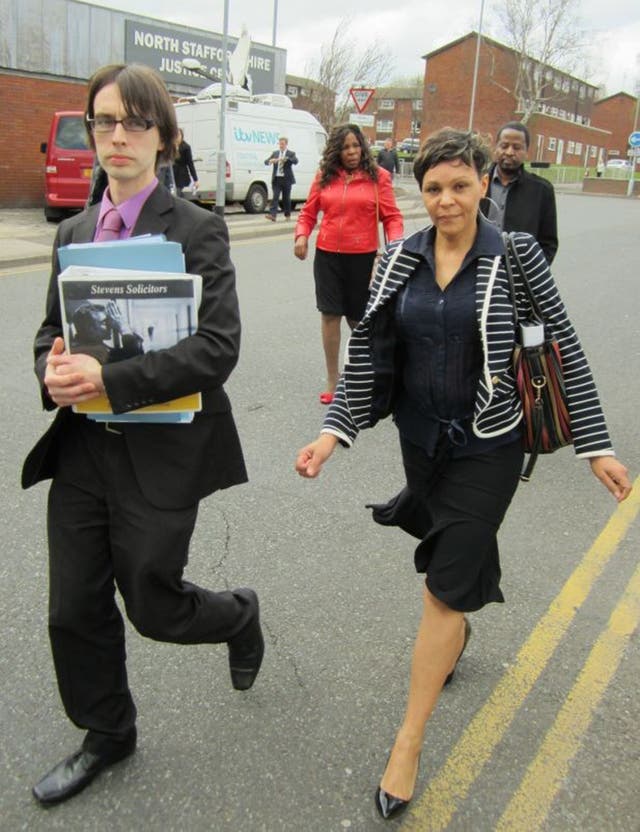 Caroline Banana, a former contestant on the television show Deal or No Deal, who won ?95,000 leaves North Staffordshire Magistrates Court after being sentenced to a 12-month community order with 215 hours unpaid work