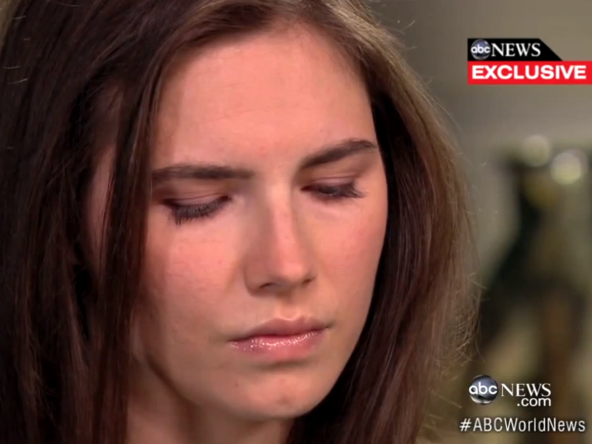 Amanda Knox gave her first TV interview with ABC News