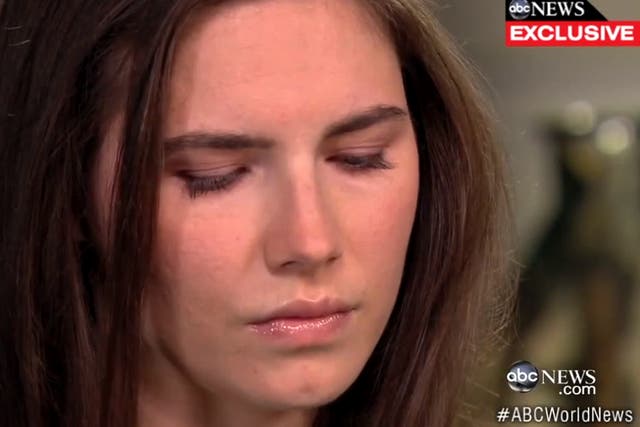 Amanda Knox gave her first TV interview with ABC News