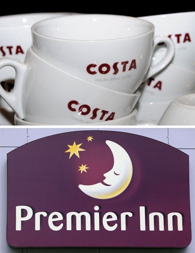 Whitbread has vowed to step up expansion of its Premier Inn and Costa chains in a move set to create 12,000 jobs over the next five years
