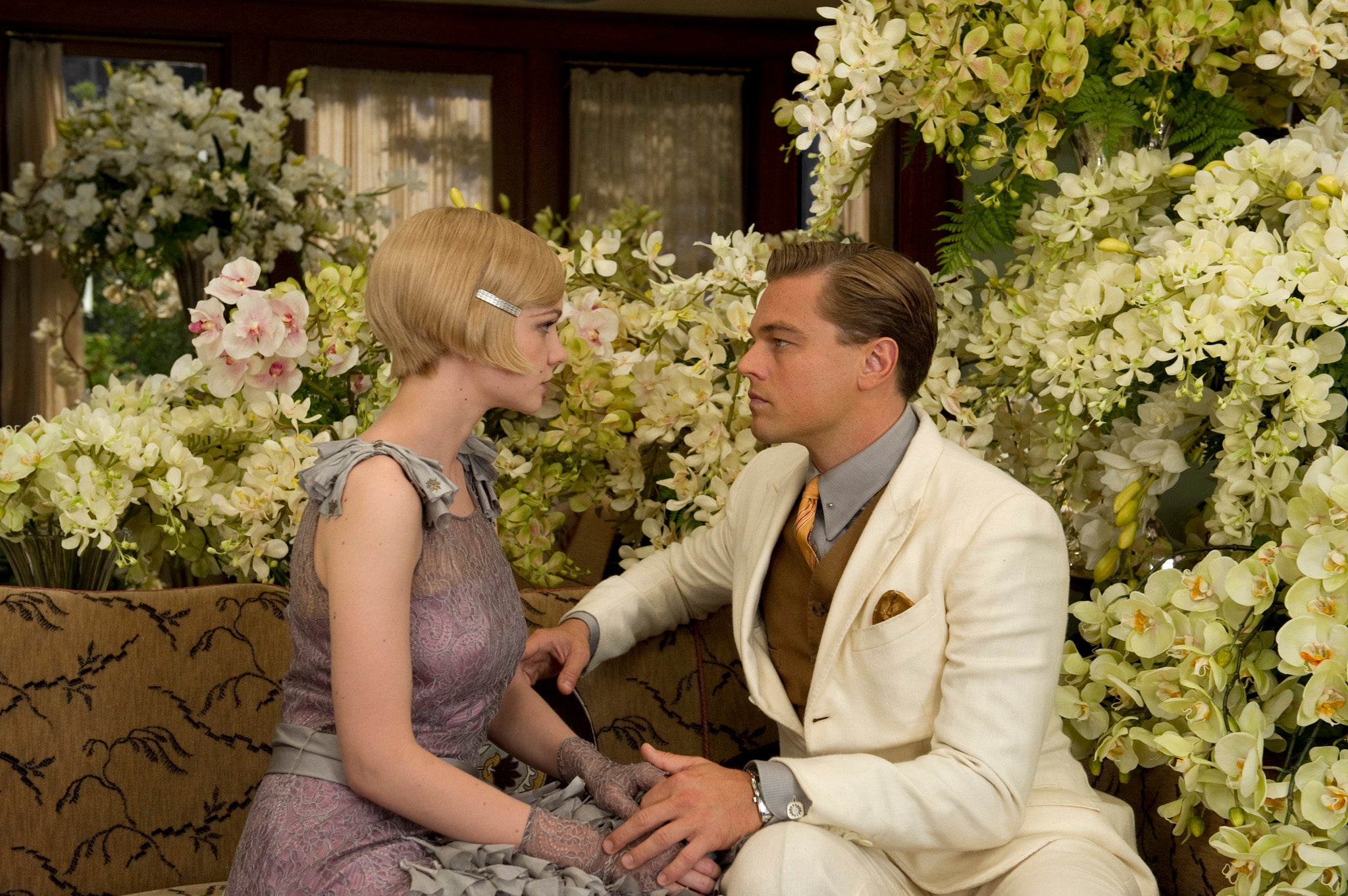 Leonardo DiCaprio as Jay Gatsby and Carey Mulligan as Daisy Buchanan in ‘The Great Gatsby’ (2013)