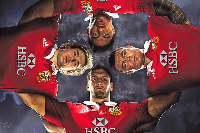 Clockwise from top: England’s Manu Tuilagi, Ireland’s Brian O’Driscoll, Wales’ Sam Warburton and Scotland’s Richie Gray