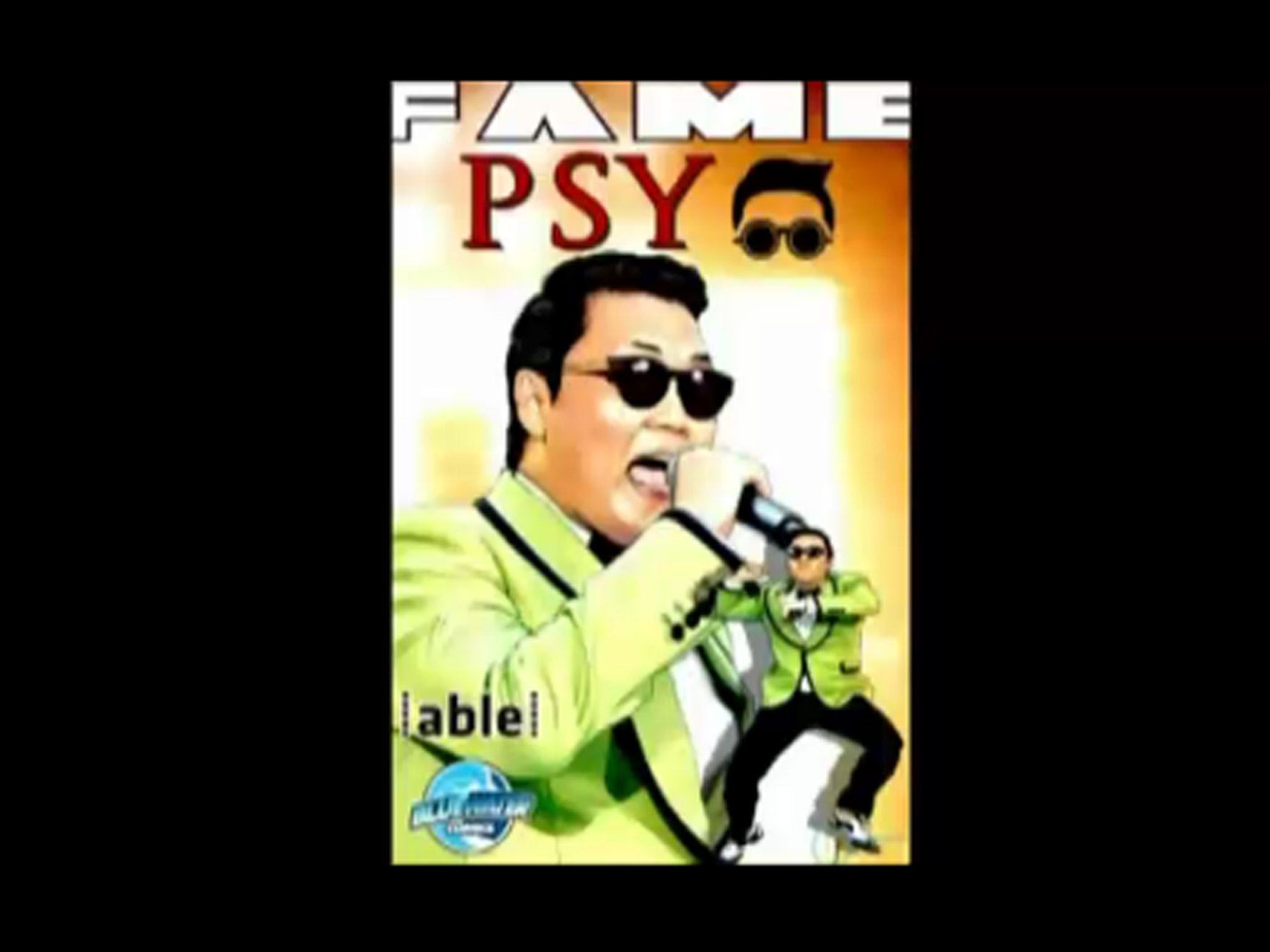 The front cover of 'Fame: Psy' which immortalises the South Korean pop star's life and rise to fame