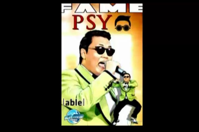The front cover of 'Fame: Psy' which immortalises the South Korean pop star's life and rise to fame