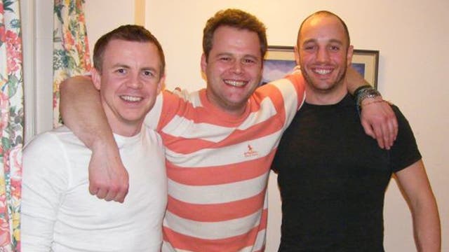 Philip Goodeve-Docker (left), who died after getting into difficulty during a Greenland trek with Roan Hackney (centre) and Andy Norman, his team mates