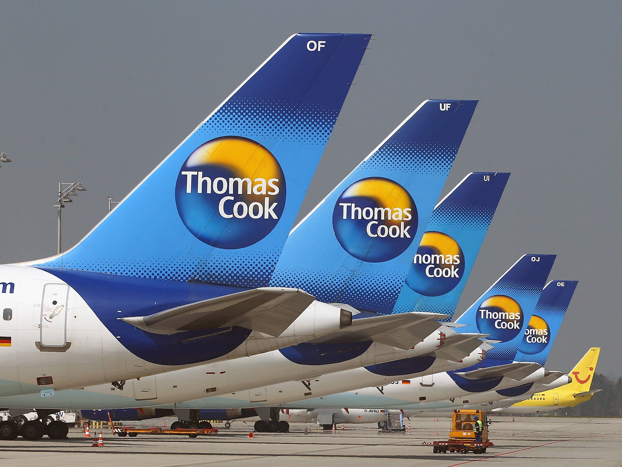 The Thomas Cook flight made an emergency landing in Hamilton