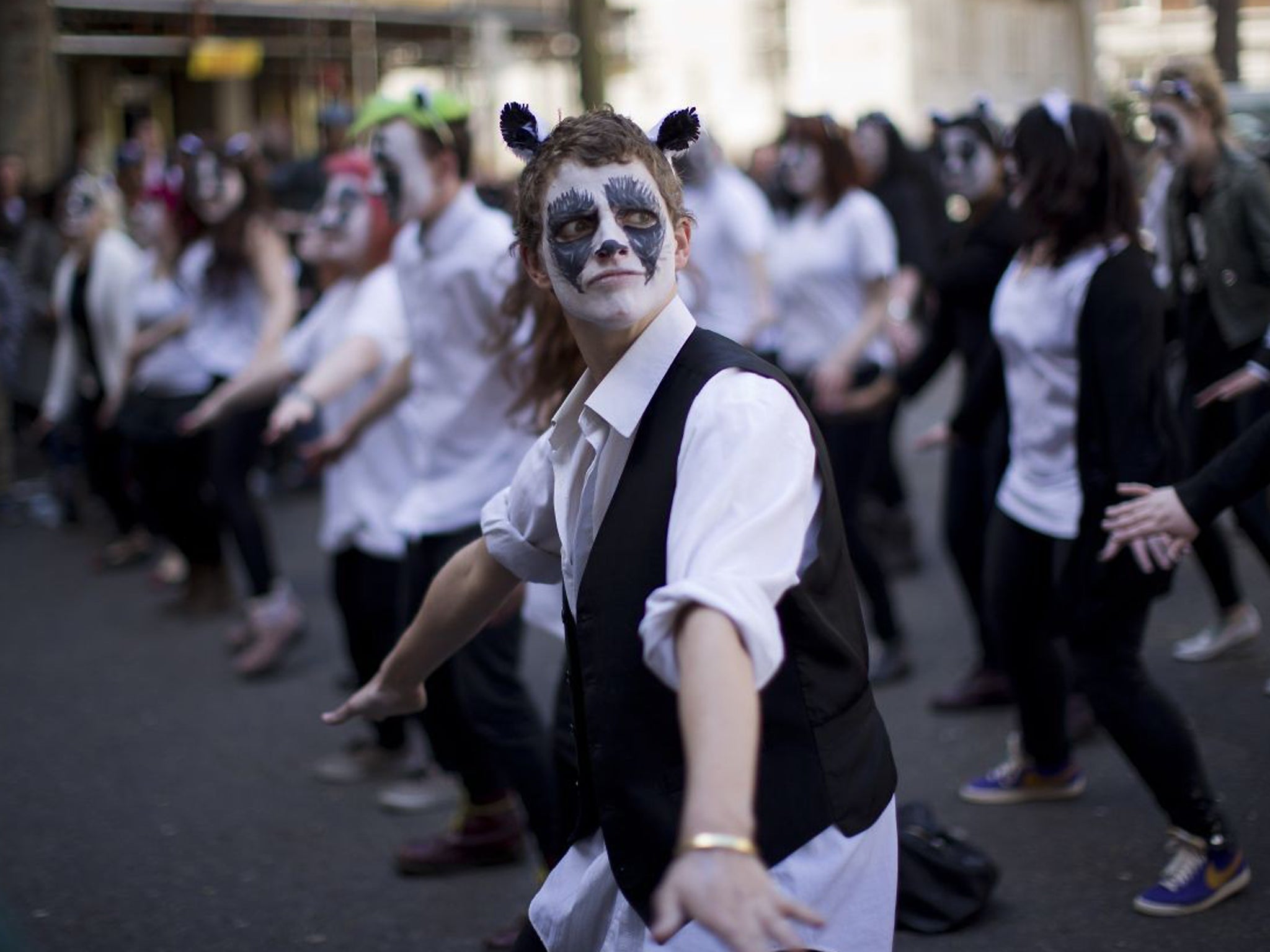 Activists dance to Brian May's single