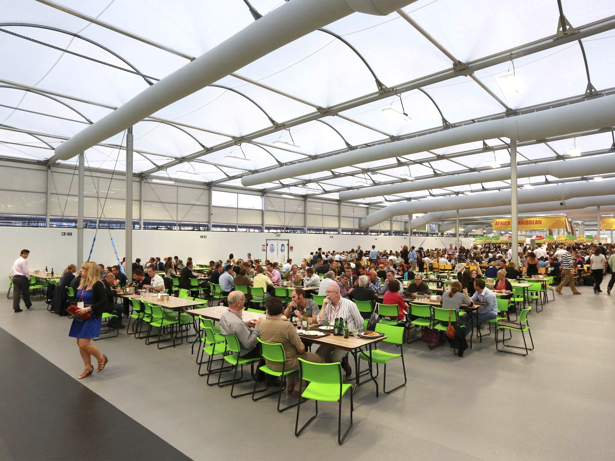 Lytchett Minster's new arts block was formerly a dining hall in the Olympic Village