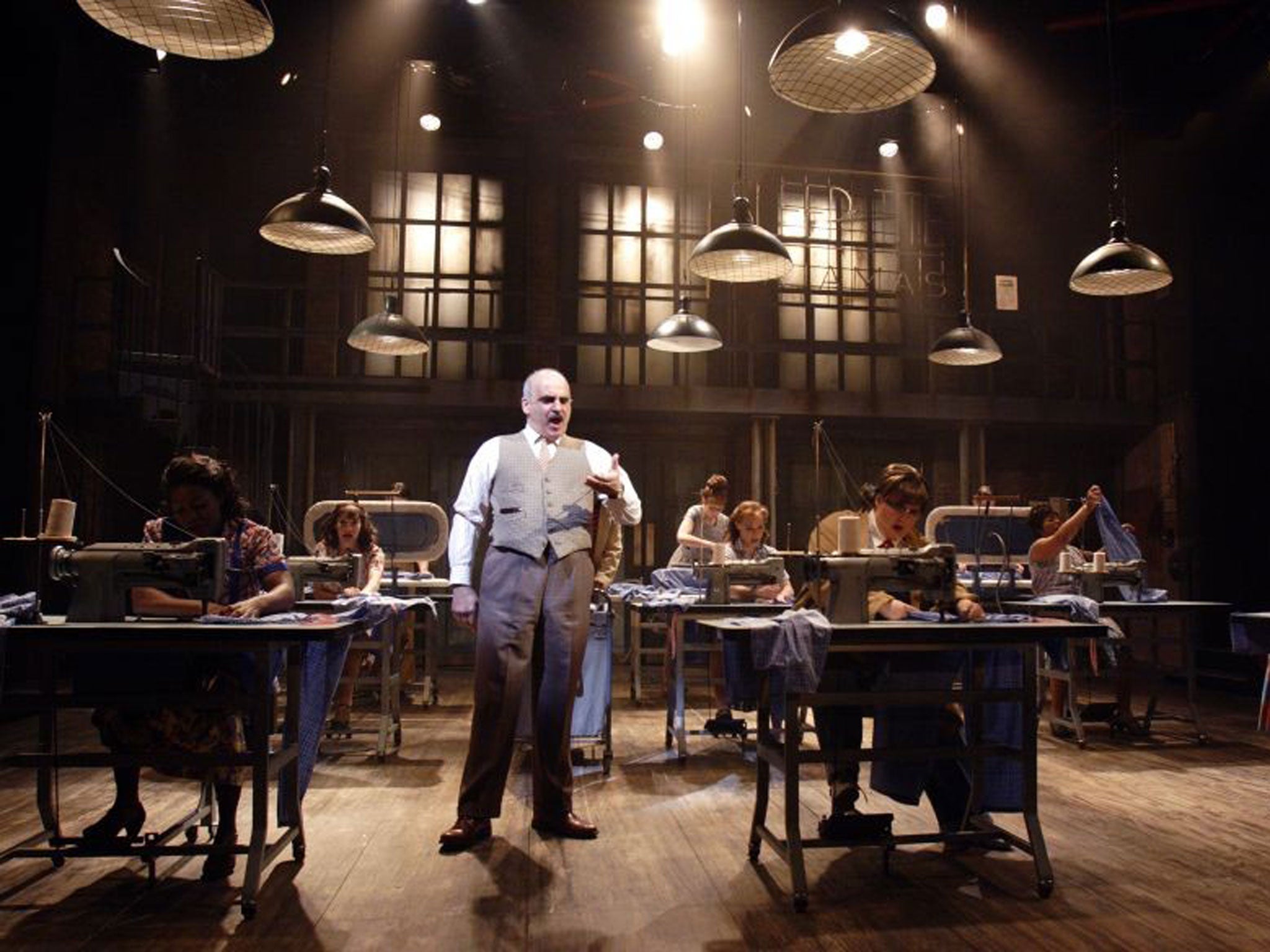 Scene of The Pajama Game playing at the Minerva Theatre in Chichester