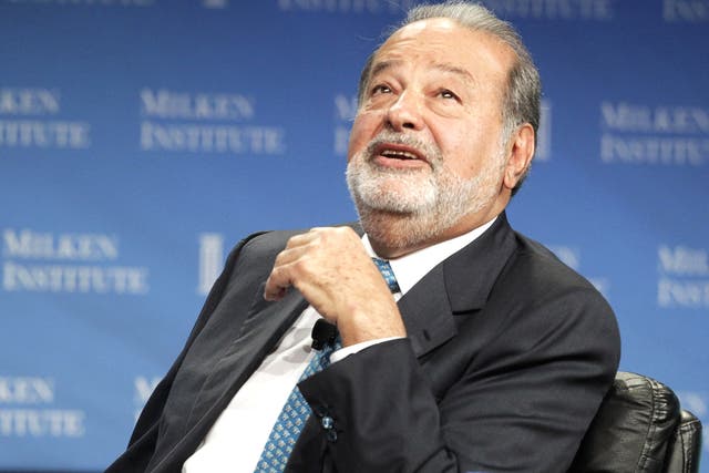 Carlos Slim fell to fifth place