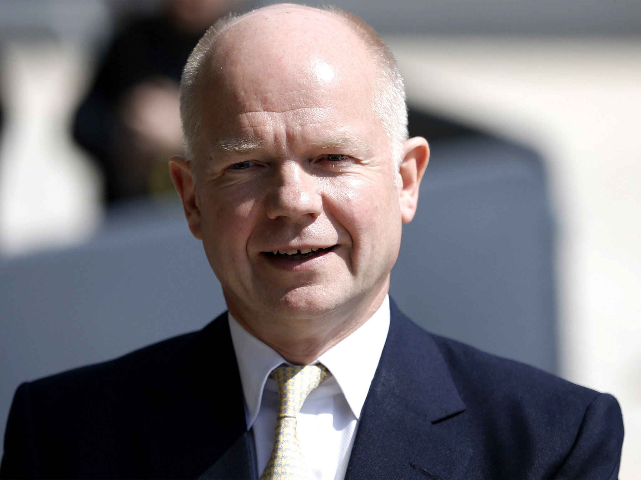 Britain can start arming Syrian rebels straight away but currently there are no plans to do so, Foreign Secretary William Hague said today