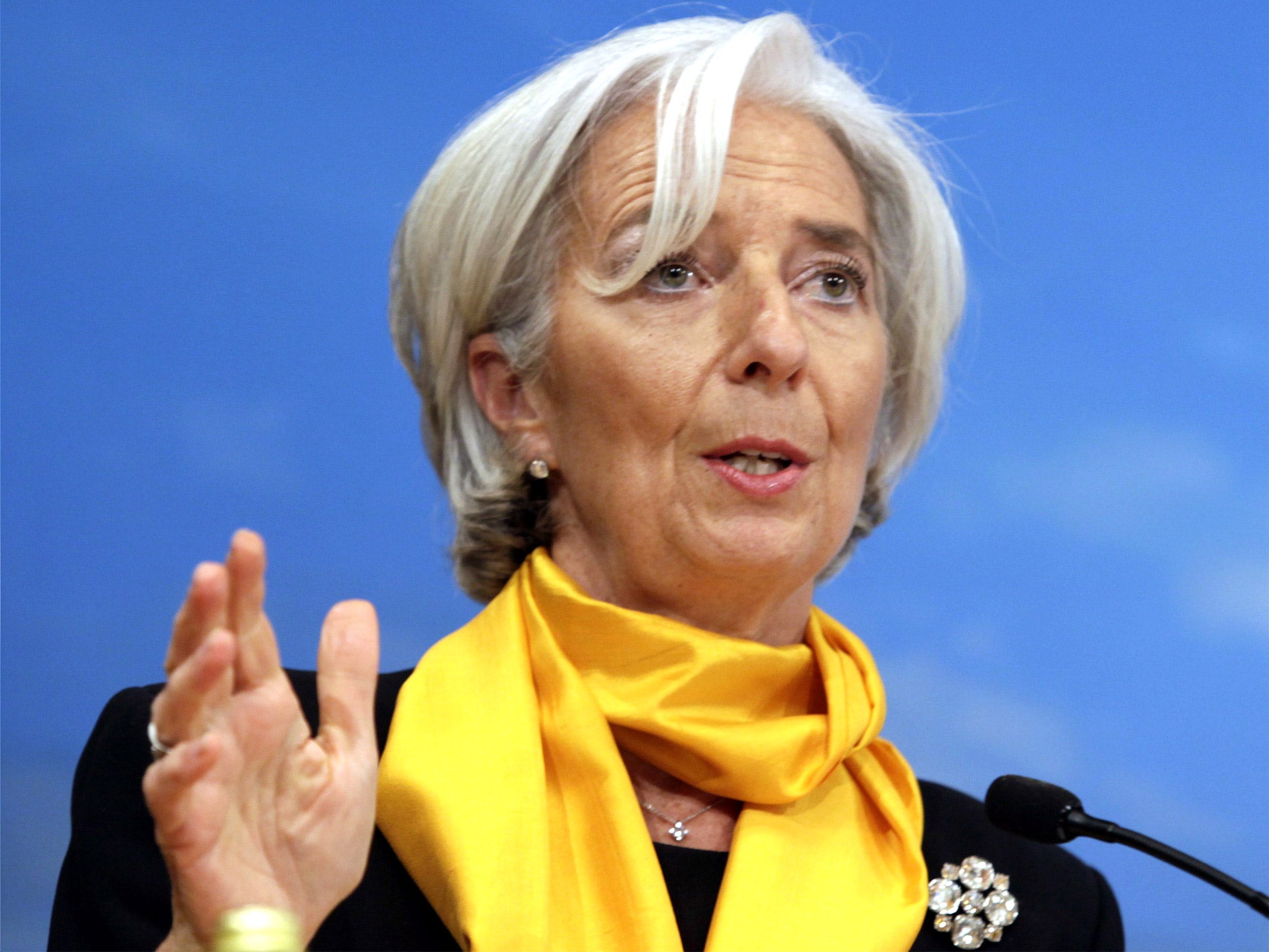 The IMF chief, Christine Lagarde, was responsible for rail as Finance Minister