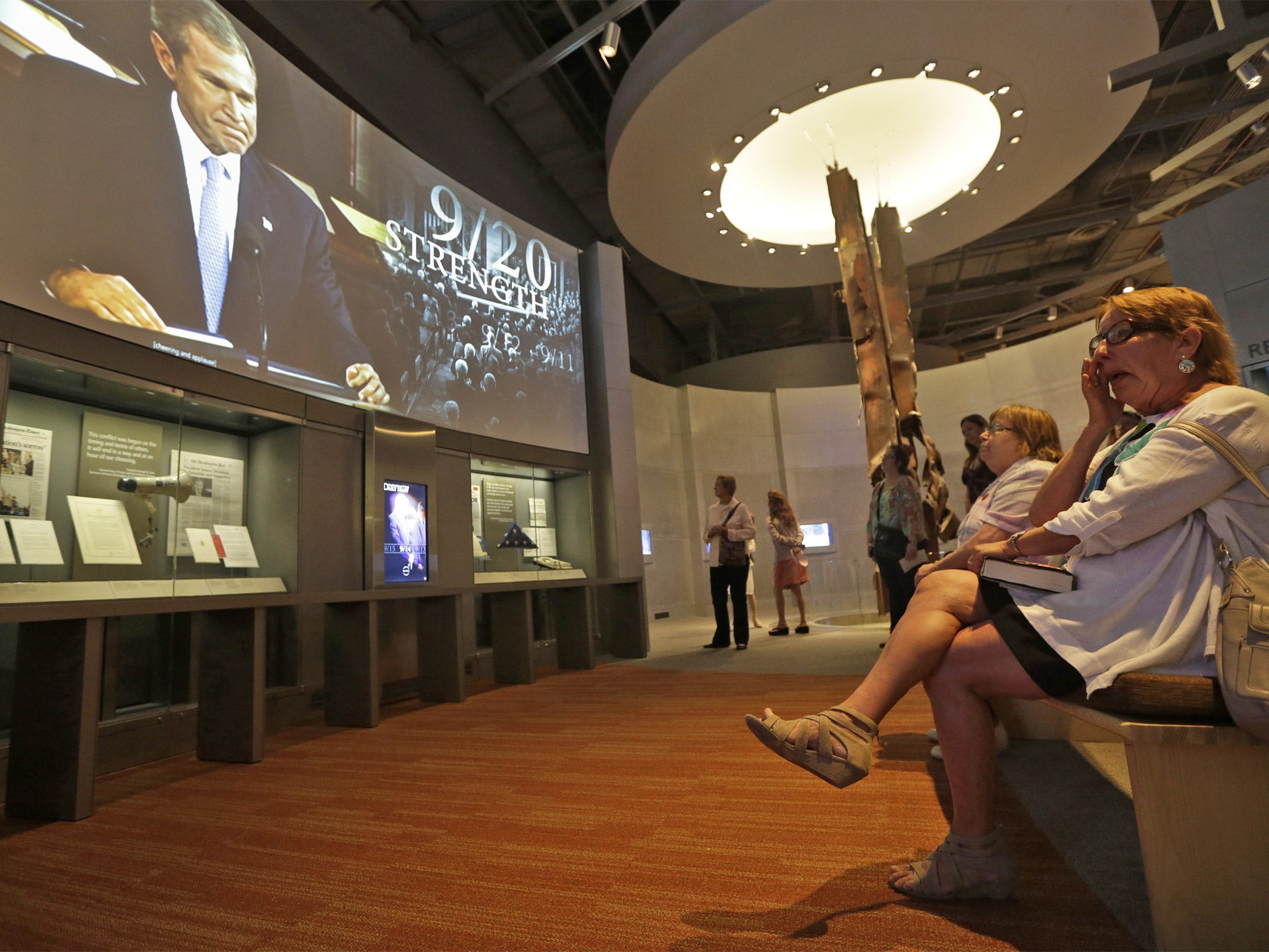 The library’s exhibit dedicated to the 9/11 attacks