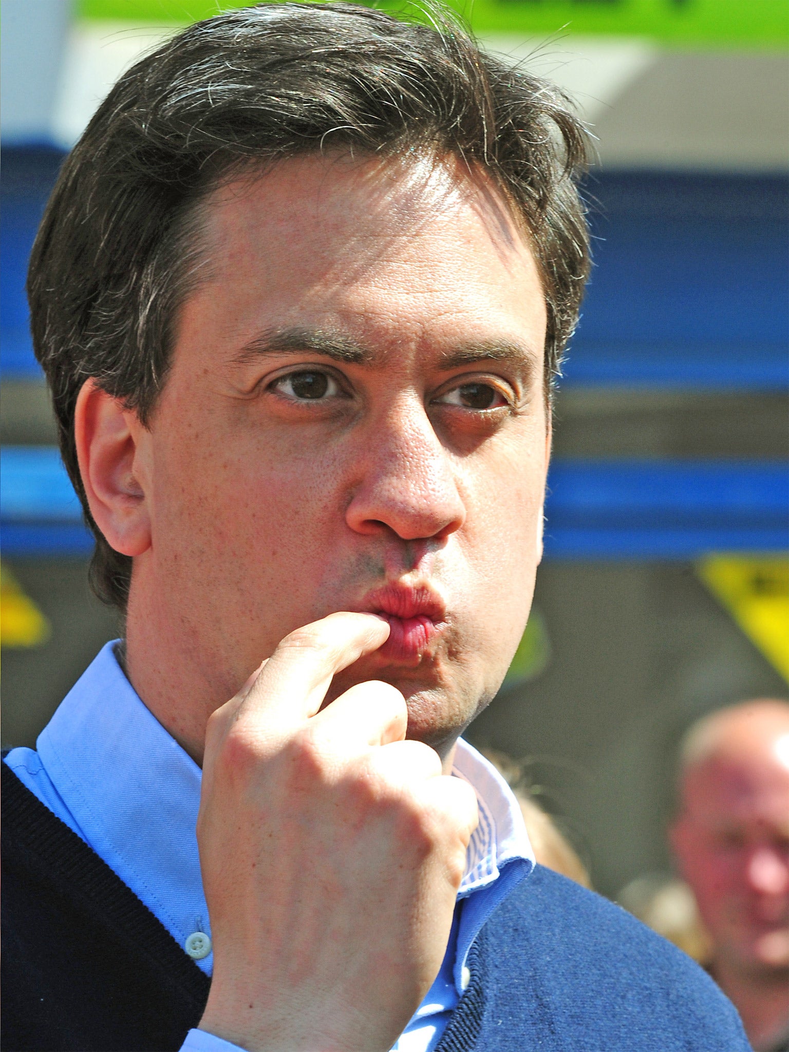 Anything can happen: Ed Miliband on the stump in Long Eaton, Derbyshire