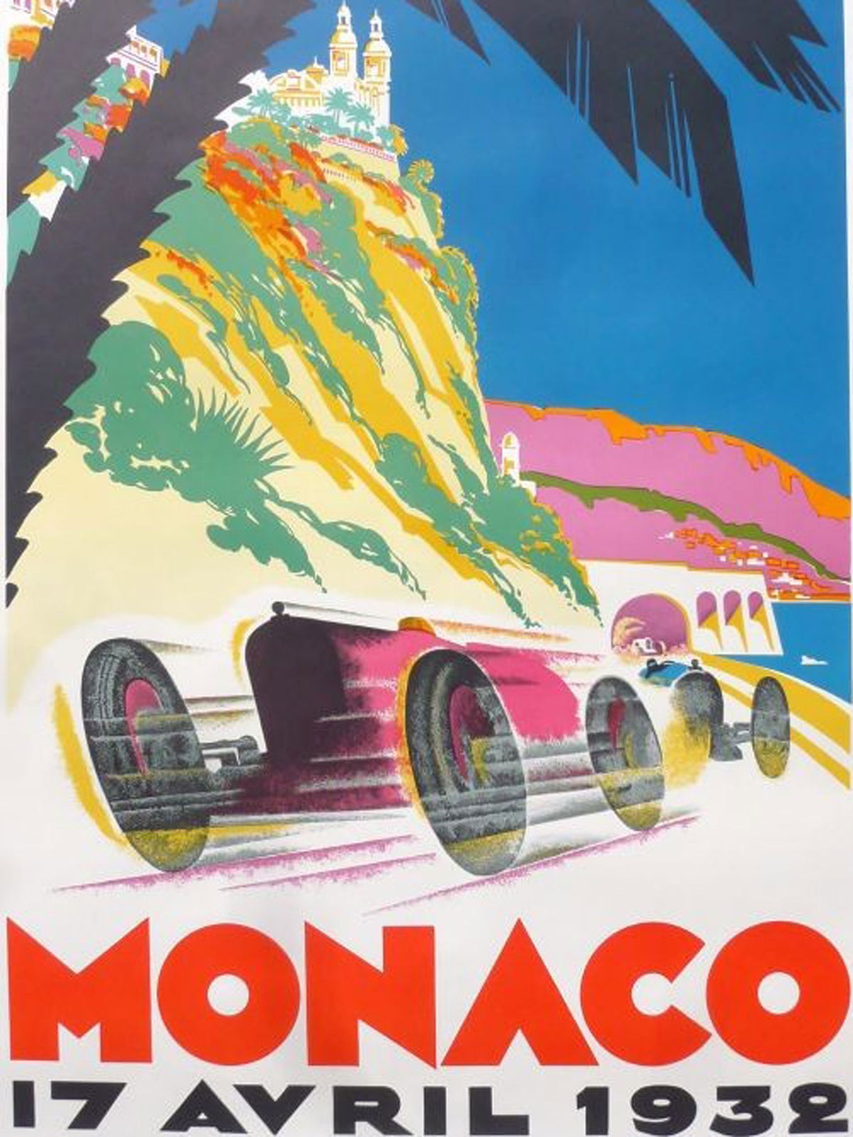 Monaco Formula 1 Open Wheeled Painting Poster