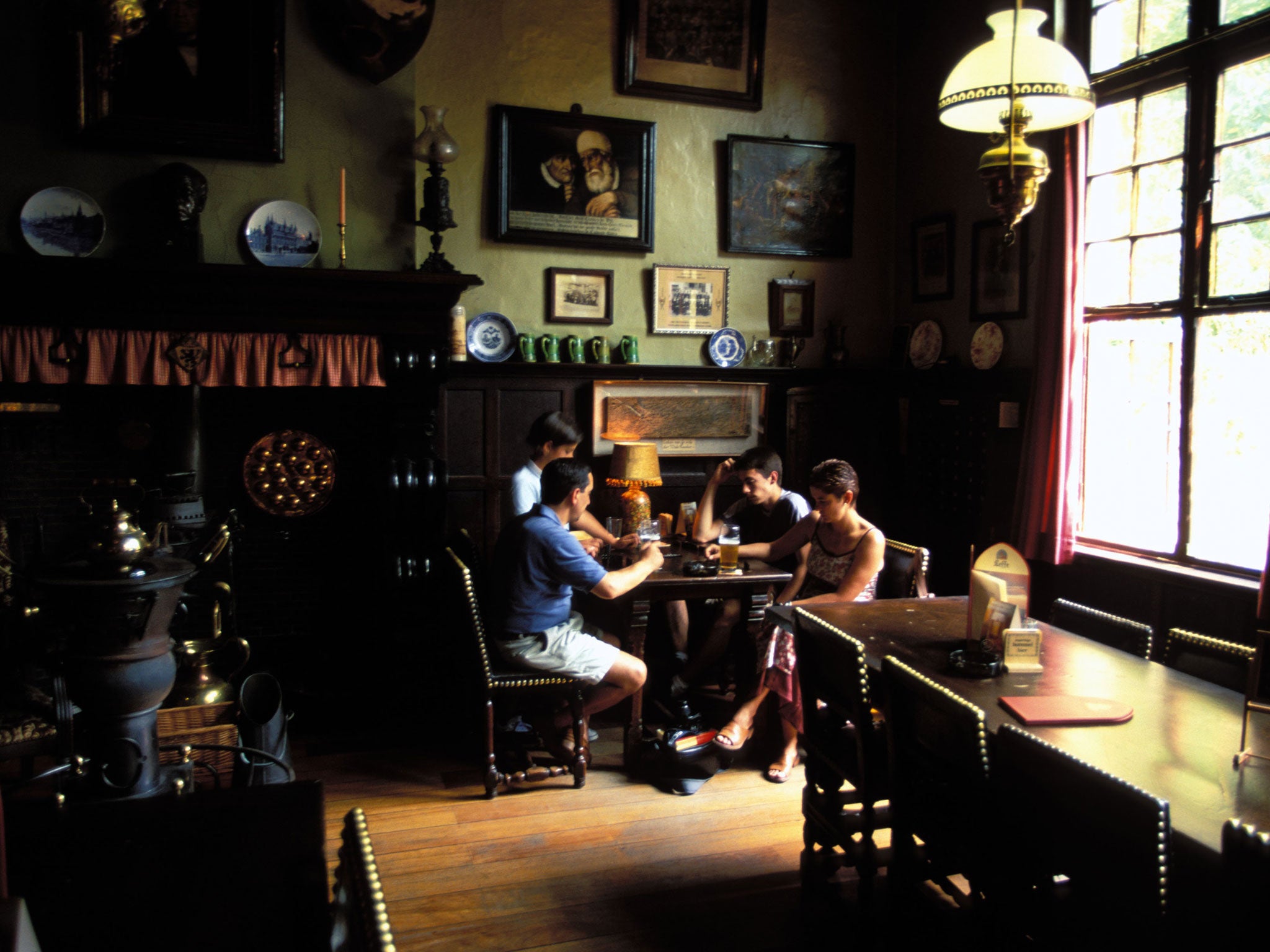 A lot of bottle: Belgian diners can choose from a vast number of beers