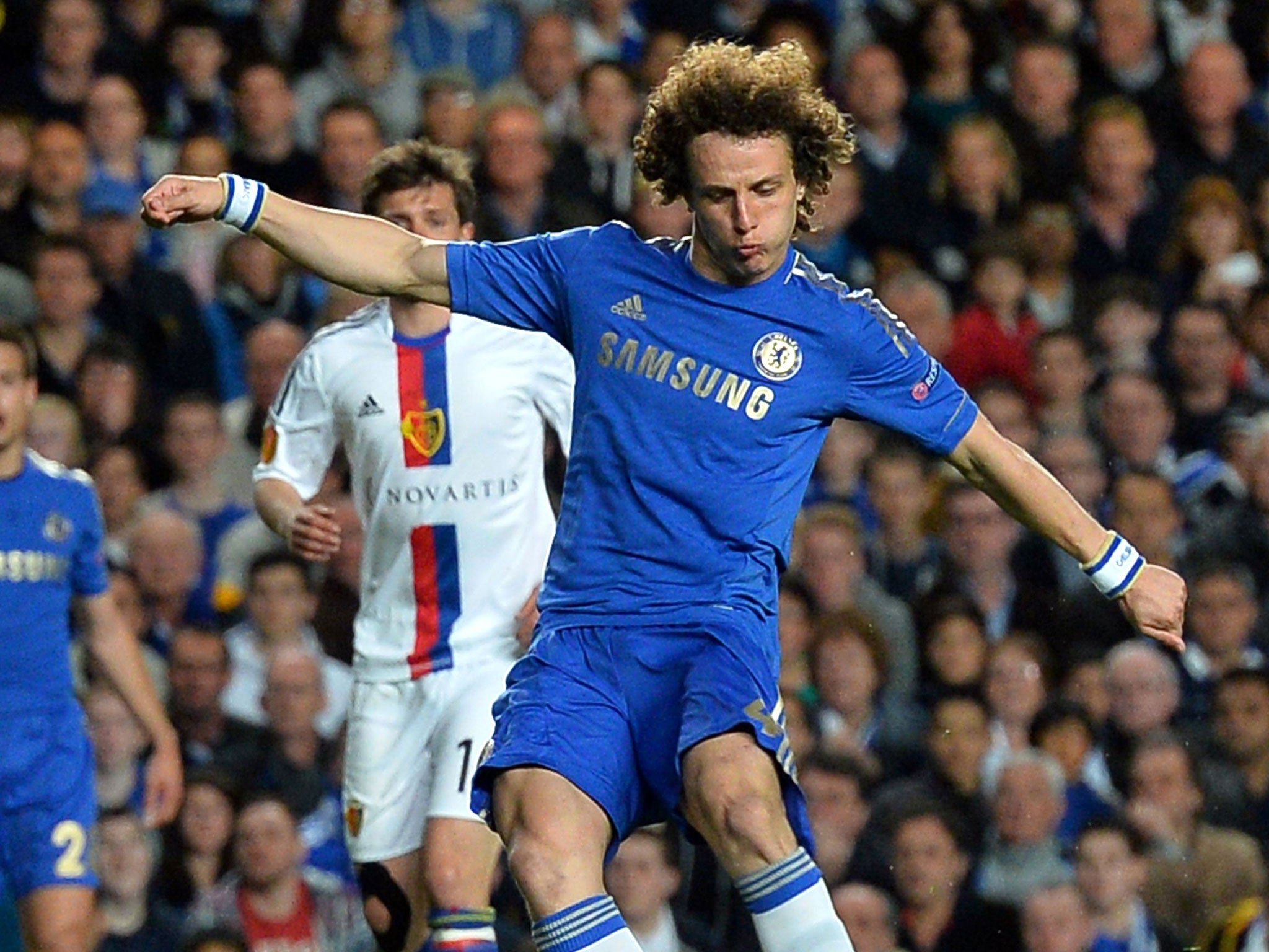 David Luiz hits another impressive goal for Chelsea at Stamford Bridge