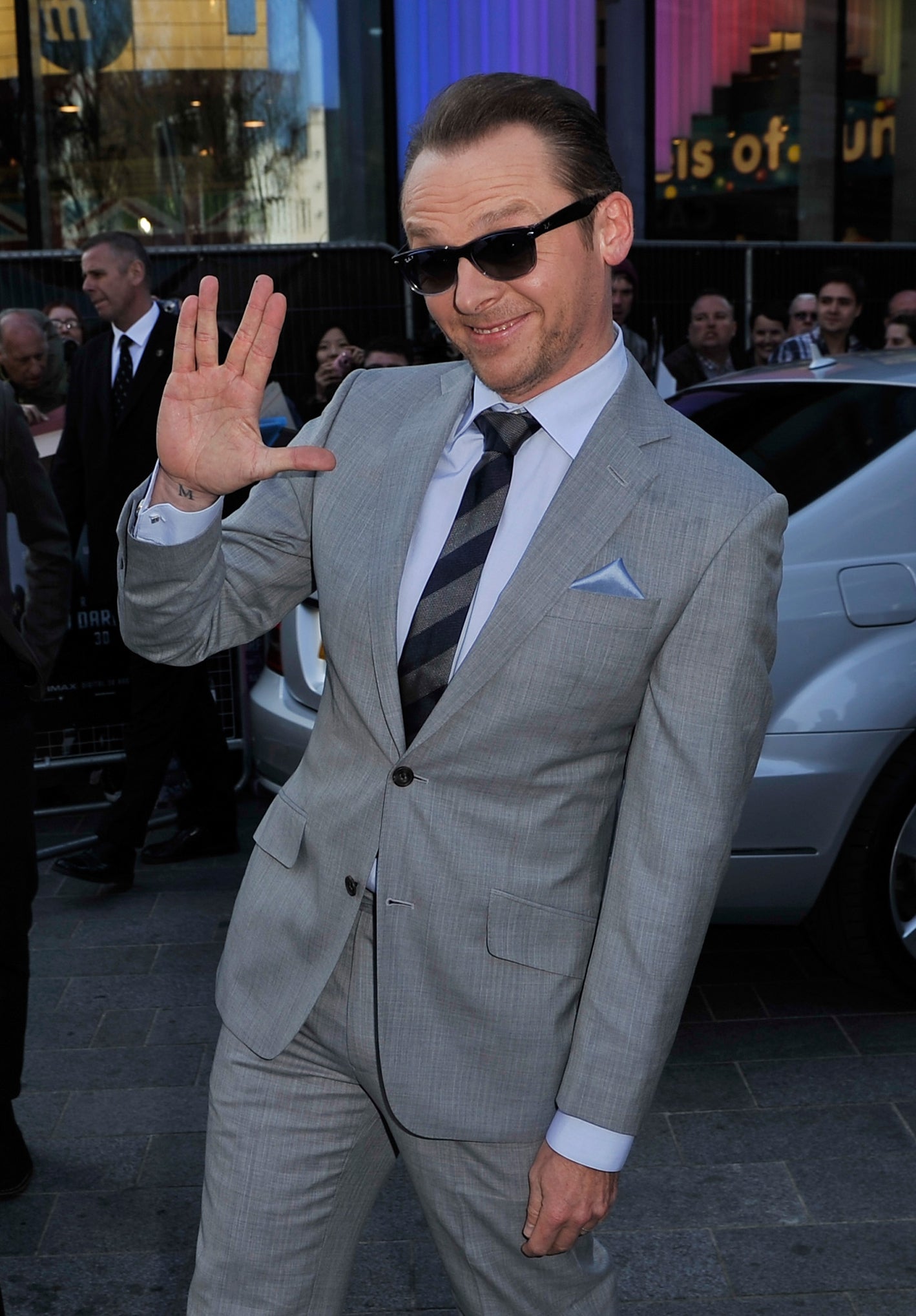 Simon Pegg at the Star Trek Into Darkness premiere in London