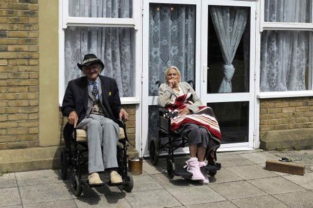 Residents at a Southern Cross care home in south London
