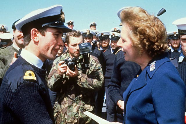 Wartime: Margaret Thatcher meets the Royal Navy