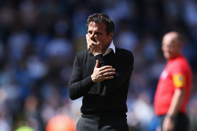 Watford boss Gianfranco Zola was obviously disappointed with the way the after ended, saying that he thought his team “could do it” when they only needed one goal with 15 minutes remaining (Richard Heathcote/Getty Images)