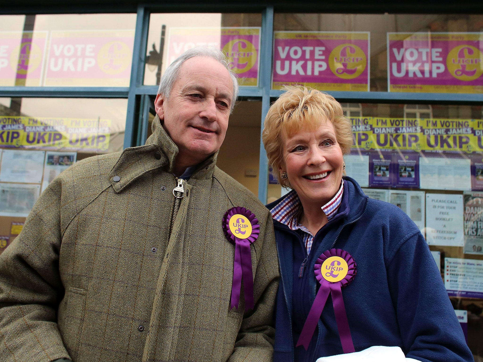 Ukip MEP member Neil Hamilton and broadcaster Christine Hamilton