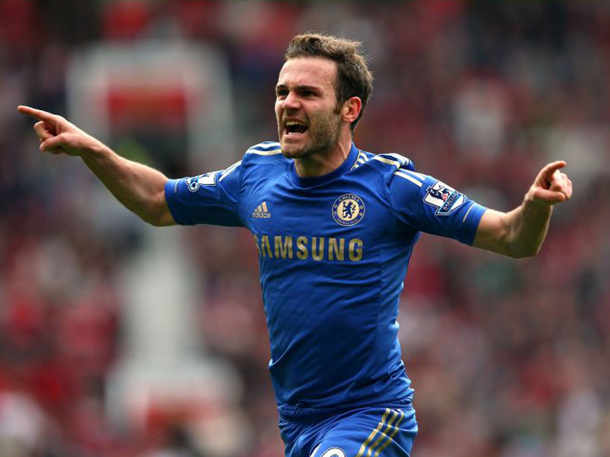 Juan Mata of Chelsea celebrates after scoring the winning goal (Alex Livesey/Getty Images)