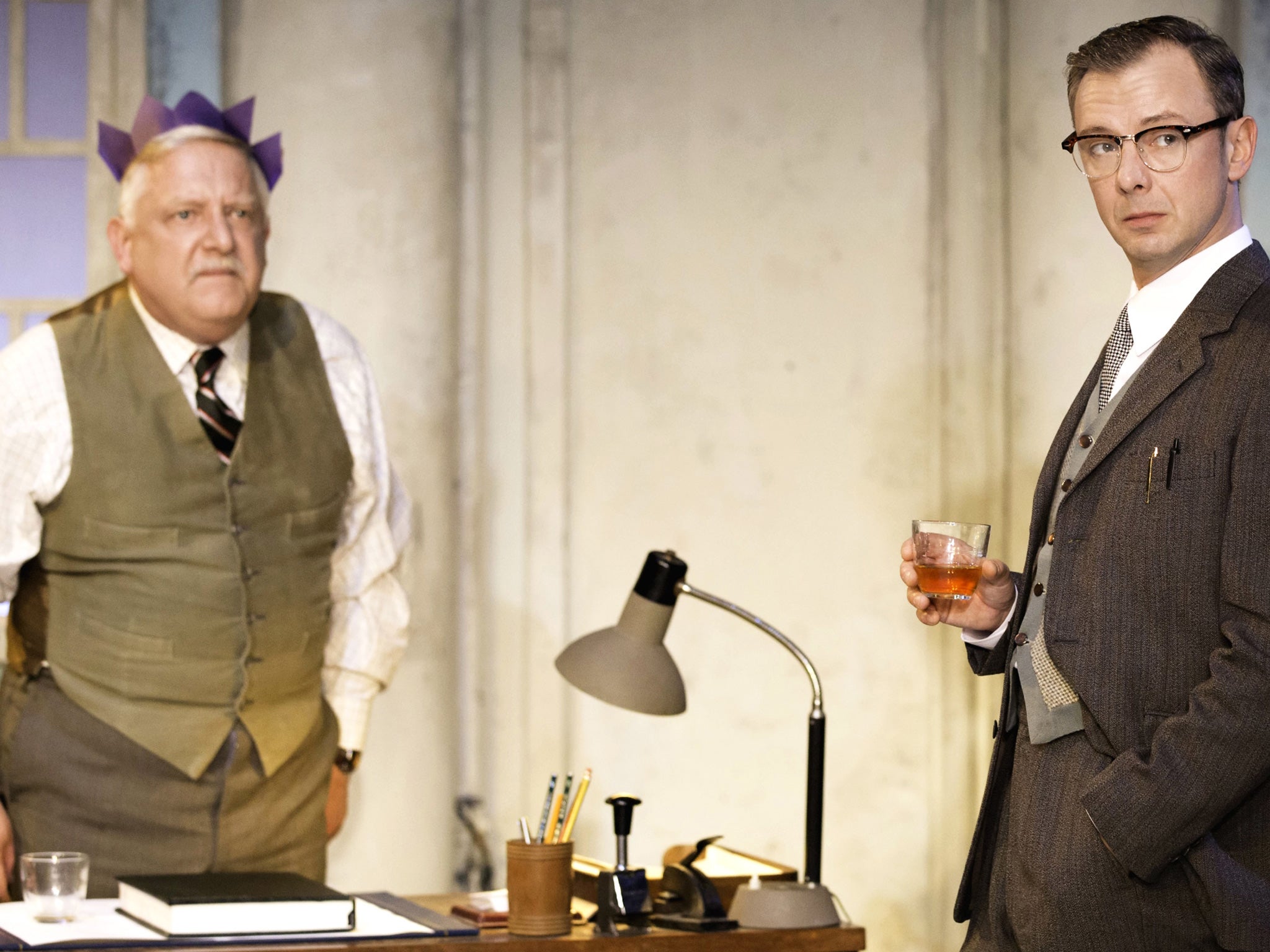 Staring role: Simon Russell Beale and John Simm in 'The Hothouse'