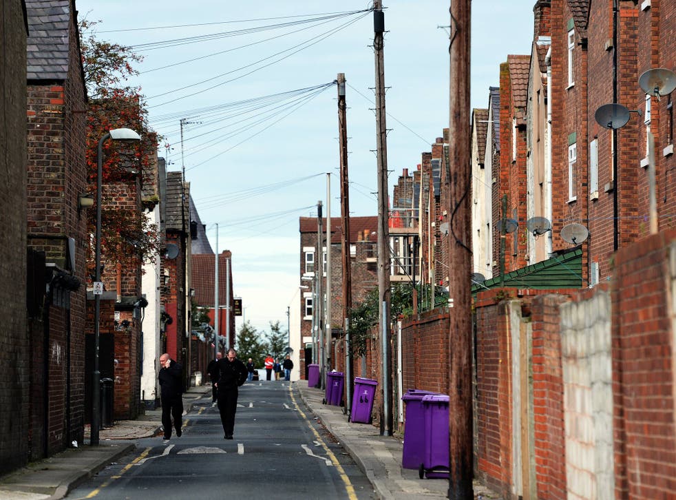 A view of the streets around Anfield