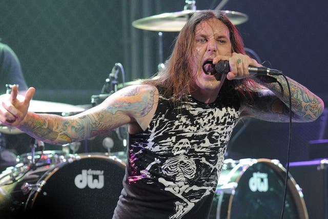 Tim Lambesis, lead singer of As I Lay Dying 
