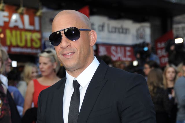 Vin Diesel at the Fast And Furious Six premiere in London