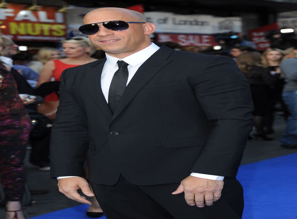 Vin Diesel at the Fast And Furious Six premiere in London