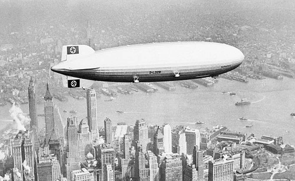 Image result for Hindenburg above new york