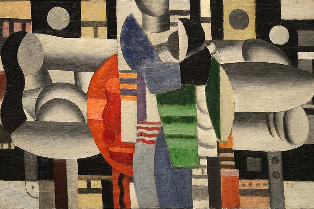 Madonna inset with the painting Cubist Fernand Léger auctioned by Sotheby's New York for over $7m