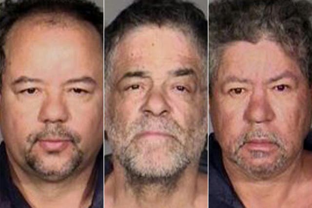 The three suspects; Ariel, Oneil and Pedro Castro 