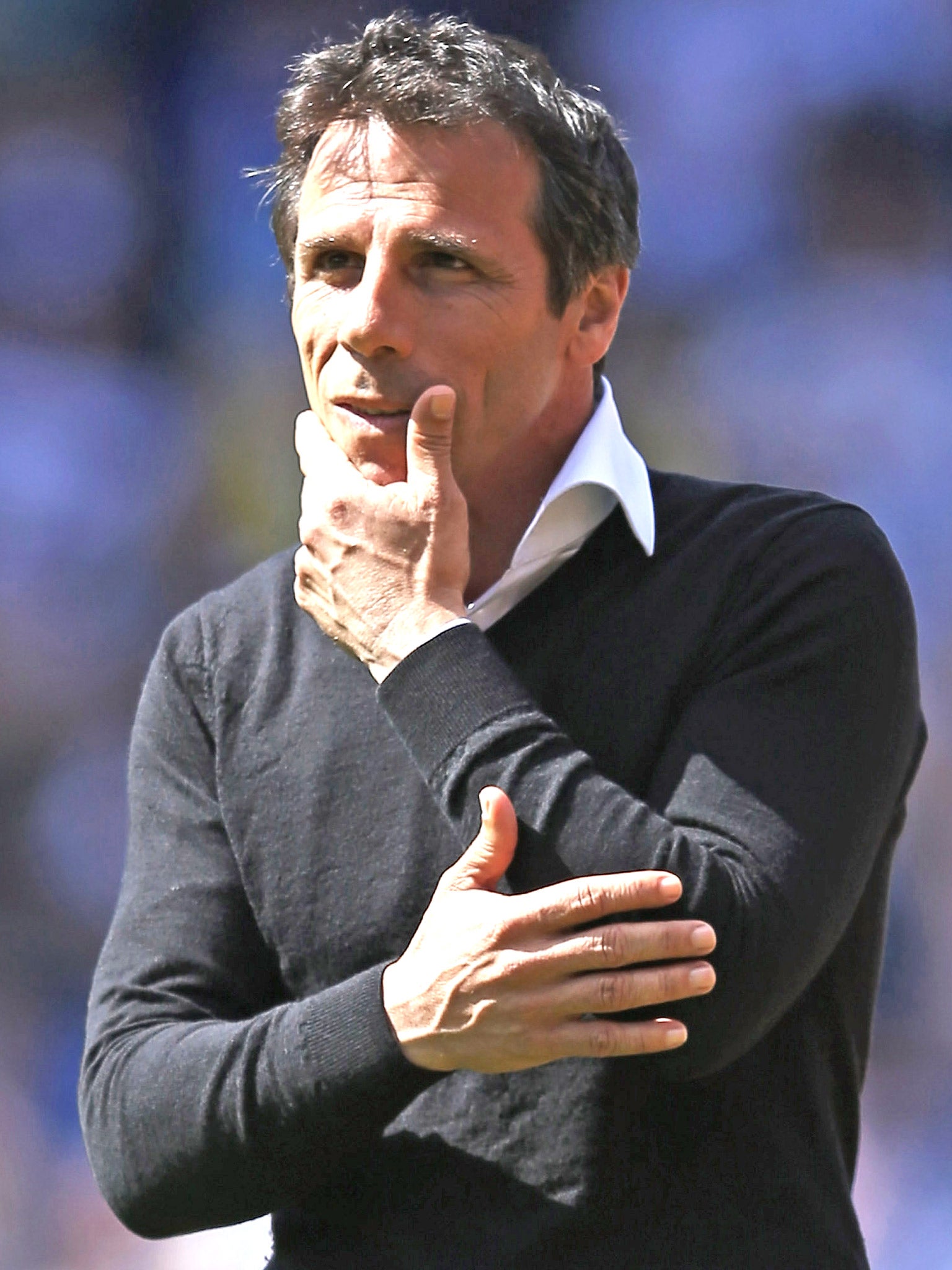 Gianfranco Zola has no first-hand experience of the playoffs