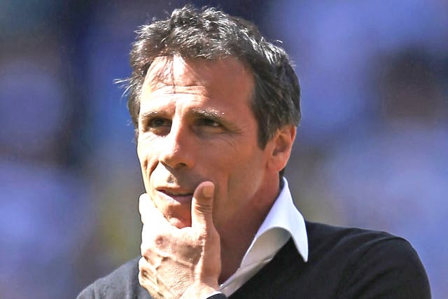 Gianfranco Zola has no first-hand experience of the playoffs 