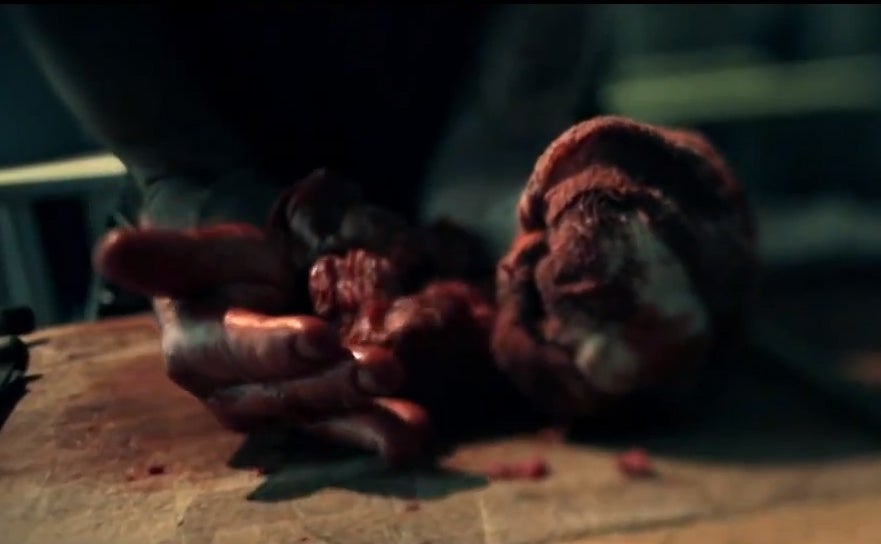 Still from RSC's bloody Titus Andronicus trailer