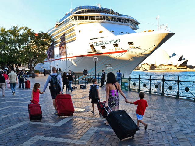 The couple, Australian citizens from New South Wales state, were discovered missing this morning after the Carnival Spirit docked at Sydney's Circular Quay, at the end of a 10-day journey.
