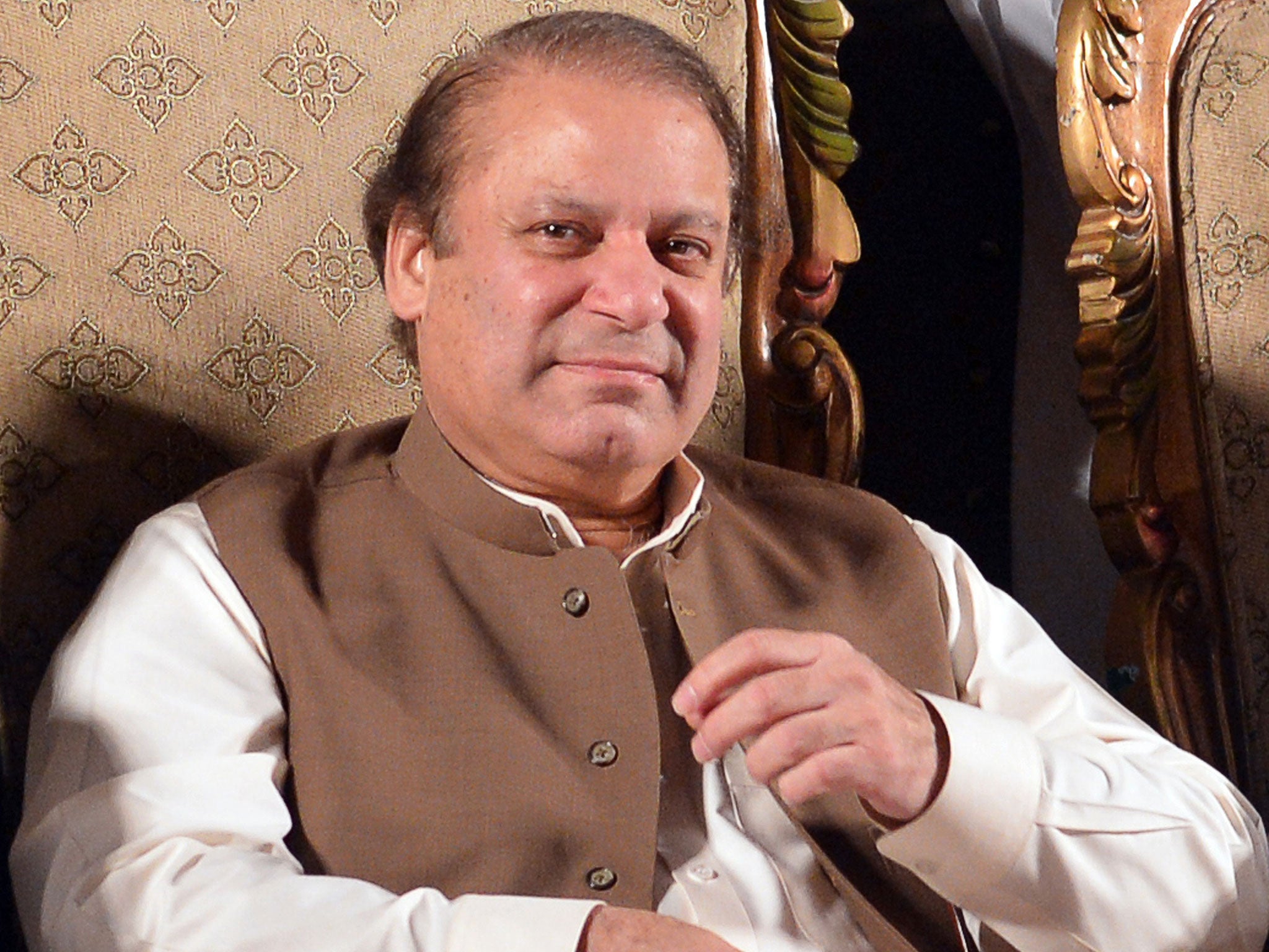 Former Prime Minister Nawaz Sharif vowed that he would not tolerate drone attacks on Pakistani soil