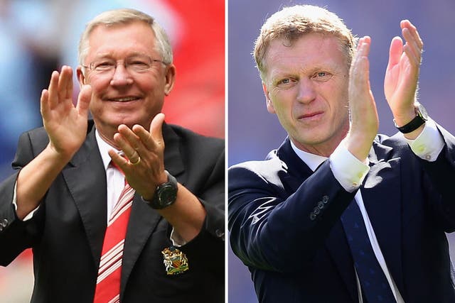 <b>Sir Alex Ferguson</b> (left): 'When we discussed the candidates that we felt had the right attributes we unanimously agreed on David Moyes'
<br /><b>David Moyes</b> (right): 'It’s a great honour to be asked to be the next manager of Manchester United'