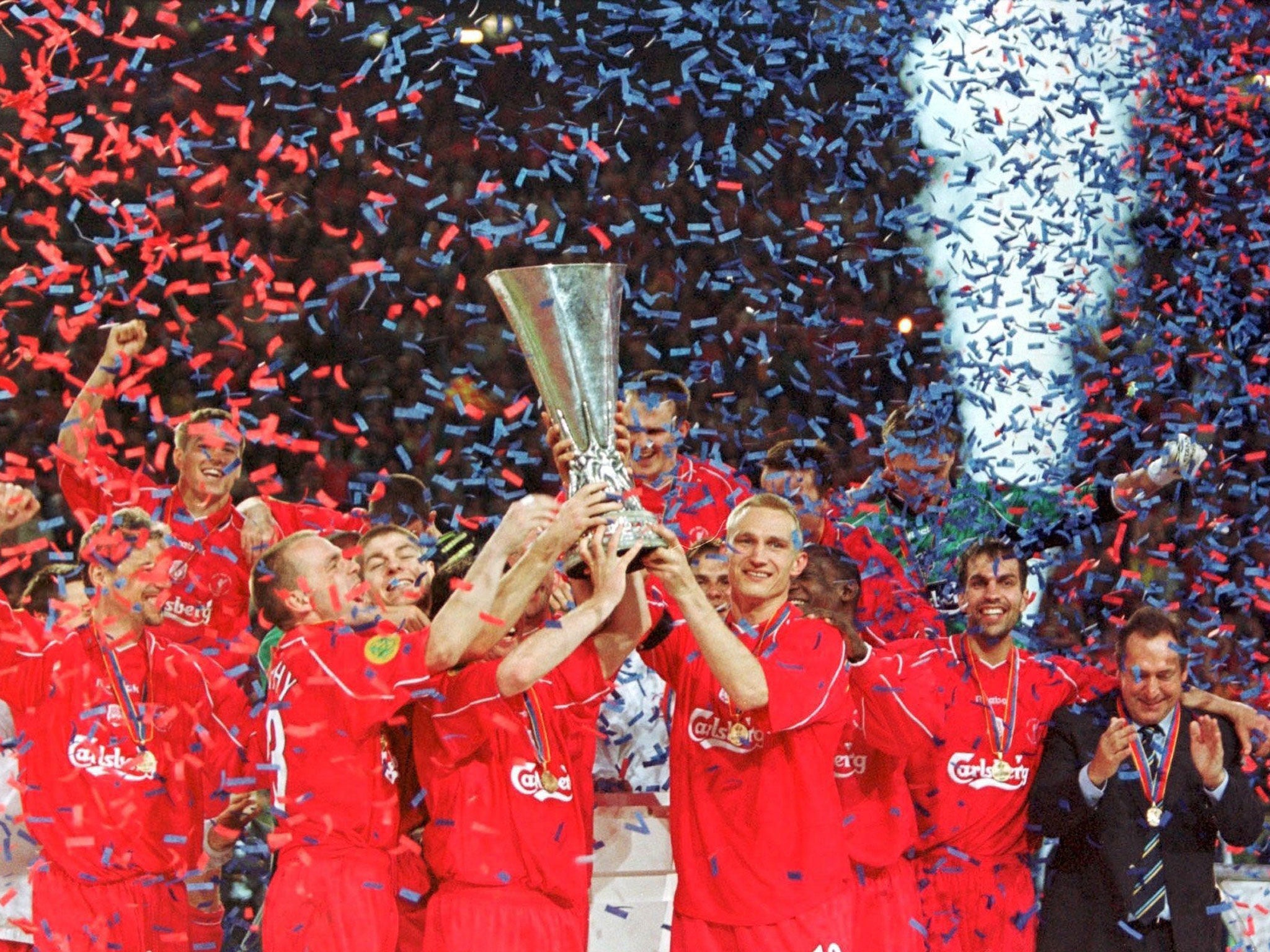 Houllier won the Uefa Cup with Liverpool in 2001