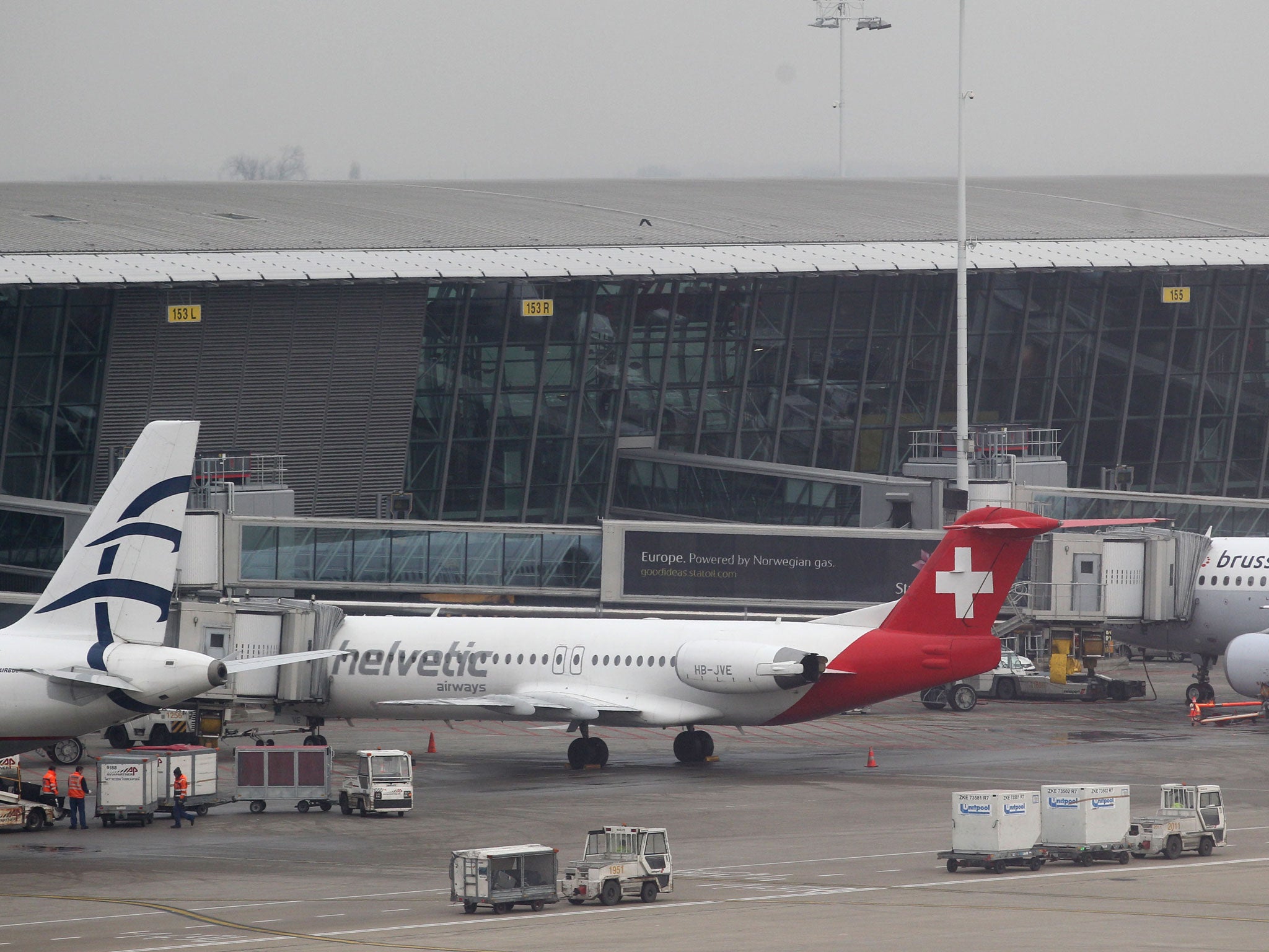 The plane in Brussels that was raided by eight men in February